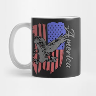 Copy of Patriotic Eagle American 4th Of July 1776 Freedom Born Free Mug